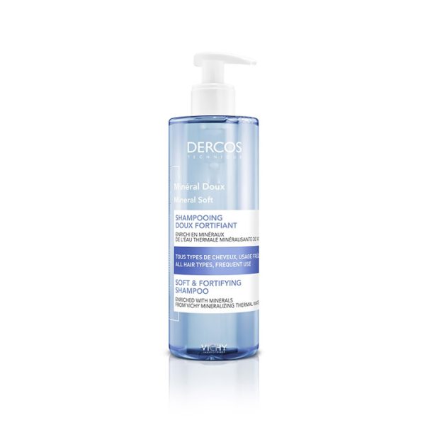 Dercos Mineral Soft Fortifying Shampoo 400ml